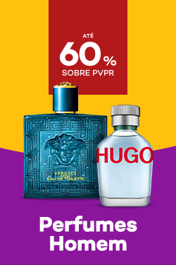 Perfumes de homem com até 60% desconto sobre preço de Venda ao Público Recomendado.